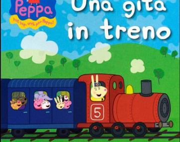 un trenino colorato pieno di animali