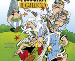 Asterix che combatte contro due soldati